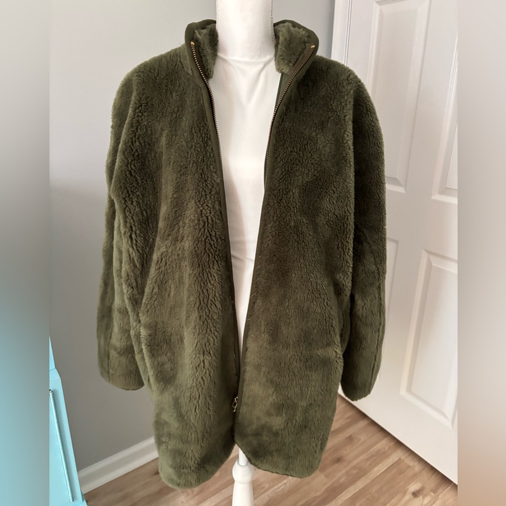 JCrew winter jacket with satin lining in size xxl